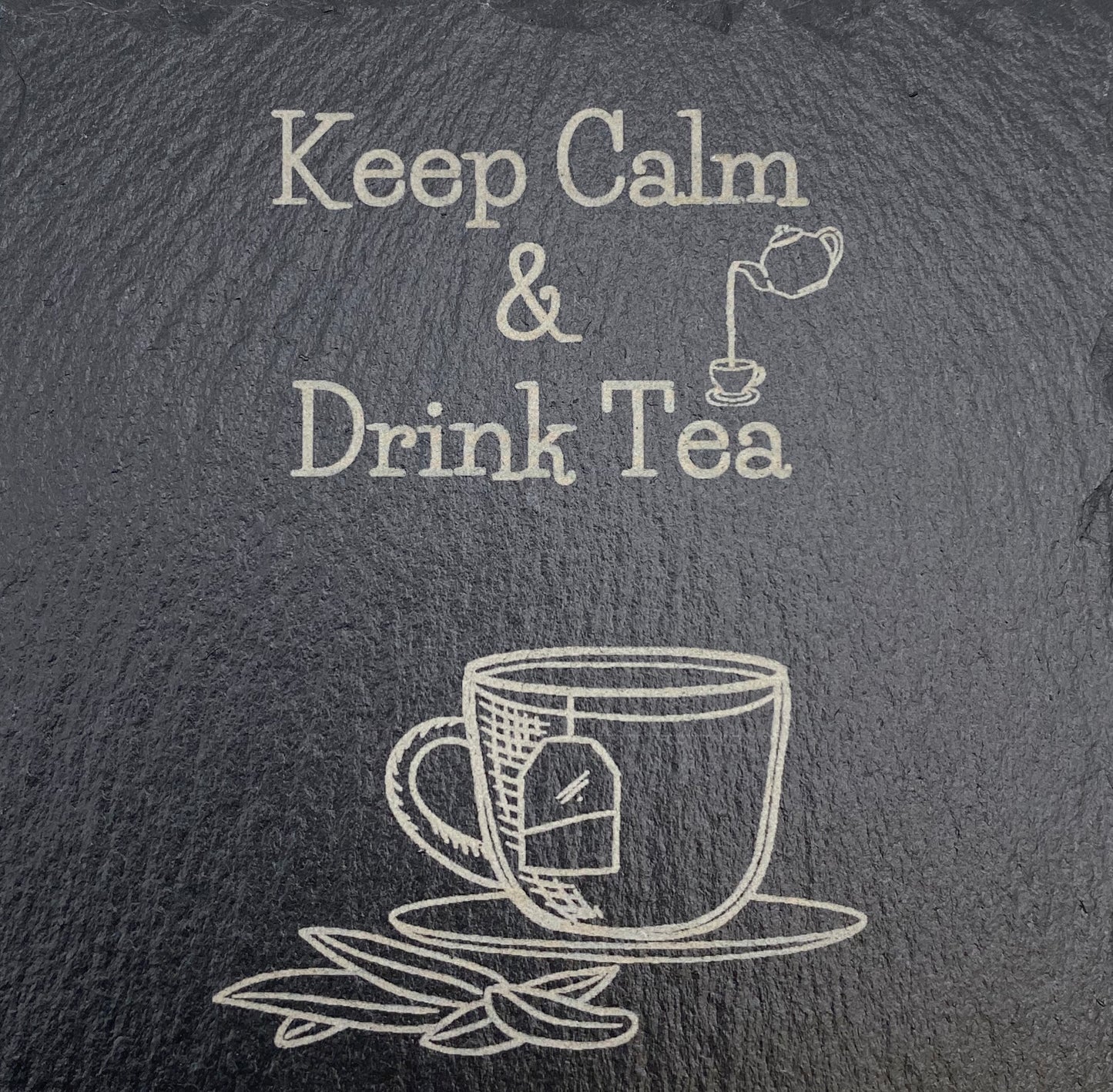 Custom Laser-Etched Slate Coasters